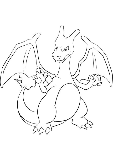 Charizard (No.06) : Pokemon (Generation I) - All Pokemon coloring pages ...