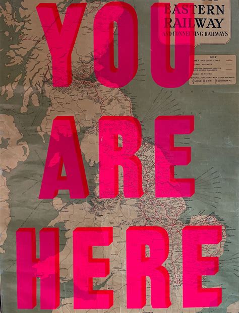 You Are Here - Vintage Map North Eastern Railway by Dave Buonaguidi ...