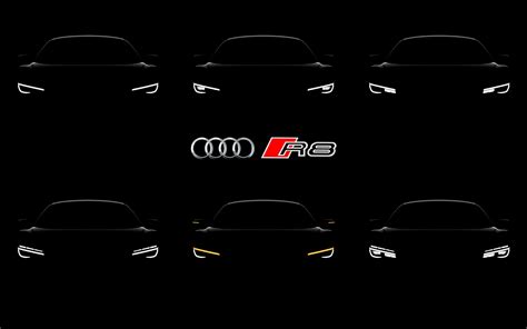 Audi logo, Audi, car, Audi R8, lights HD wallpaper | Wallpaper Flare