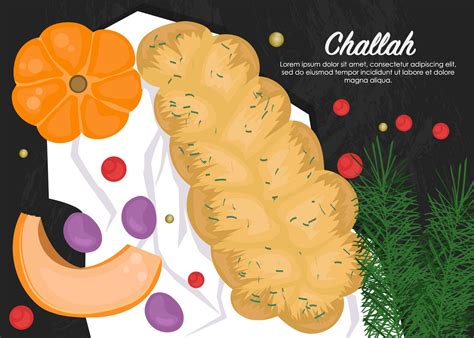 Delicious Challah Bread 174273 Vector Art at Vecteezy