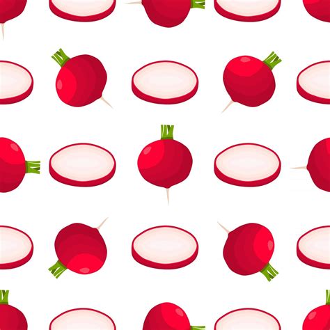 Illustration on theme of bright pattern red radish 2985233 Vector Art ...