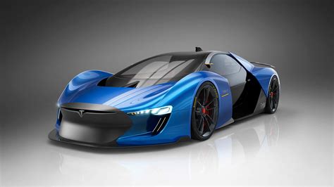 Designer's vision of an Electric Supercar the 'Tesla Model EXP' | X Auto