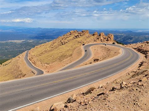 Pikes Peak Highway, Colorado, home of the annual Pikes Peak Hill Climb ...