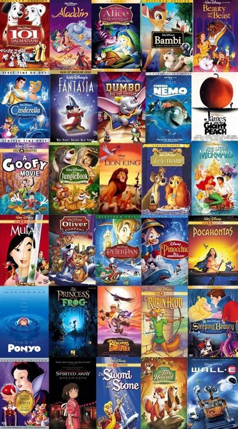 I love disney movies :) | Disney movies list, Disney movies, Disney wishes