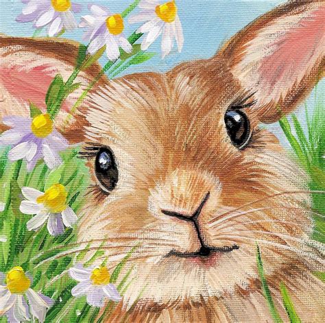 Judith Yates | Easter paintings, Bunny painting, Bunny art