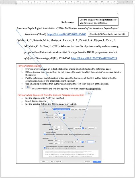 Reference Page – APA Style for English for Academic Purposes