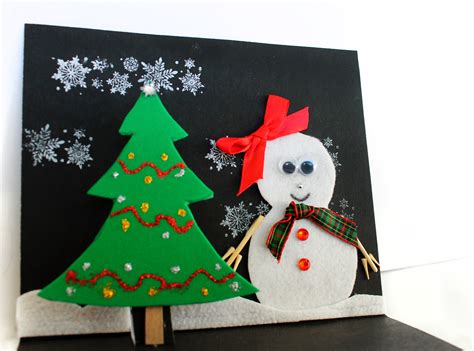 Easy Christmas Card Craft for Kids