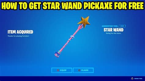 How To Get Star Wand Pickaxe For Free In Fortnite! (2022) - YouTube