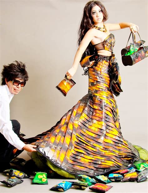 popchips dress by merlin castell | Fashion, Recycled dress ...