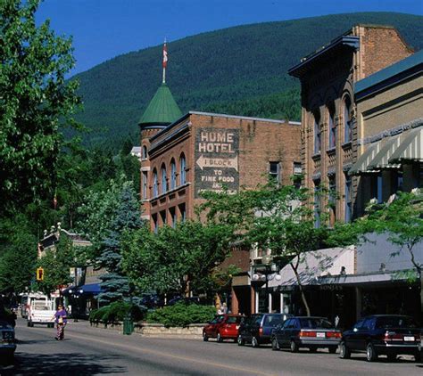 Downtown Nelson in southeast British Columbia. There are many great ...