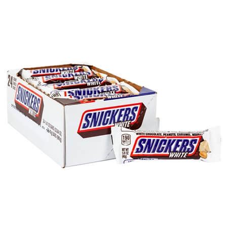 Snickers White Chocolate - 24ct | Snickers Candy Bars | White Chocolate