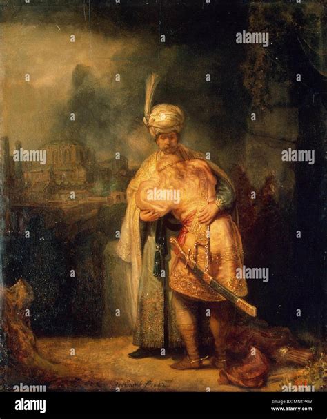 David and Jonathan 1642. 1048 Rembrandt - Biblical Scene - WGA19127 ...