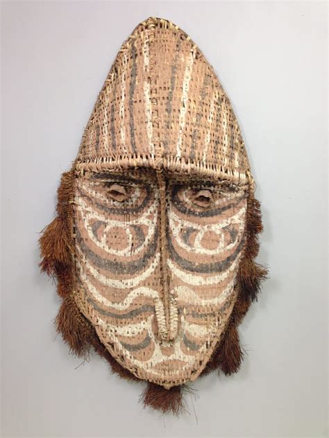 Mask Papua New Guinea Gable Woven Rattan Mask