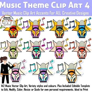 Music Clip Art 4, Media Vector Clip Art, Music Icon Clip Art, Teacher ...