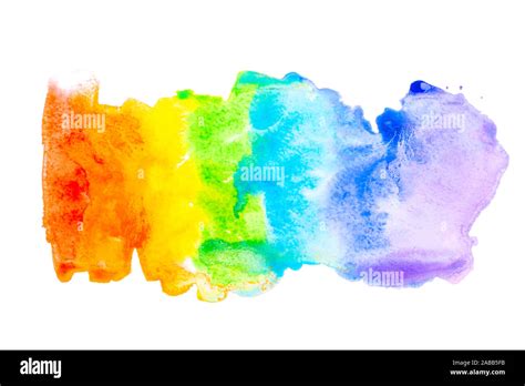 Abstract watercolor rainbow background Stock Photo - Alamy