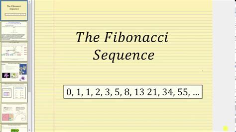 The Fibonacci Sequence - YouTube