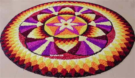 Onam Pookalam Design 107 - Latest Oman Pookalam Collection