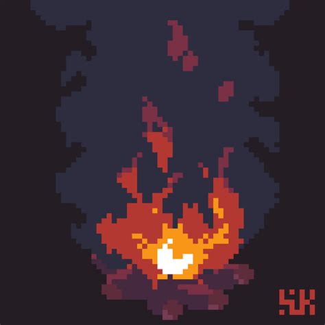 Bonfire: First Time Animating Pixel Art, all feedback is appreciated ...