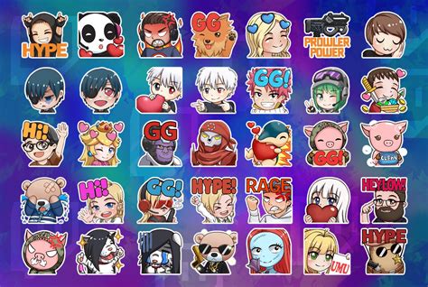 Custom Twitch Emotes - Artists&Clients