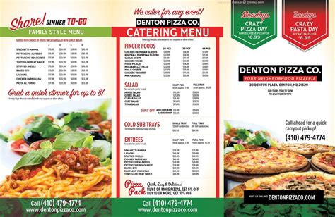 Online Menu of DENTON PIZZA Restaurant, Denton, Maryland, 21629 - Zmenu