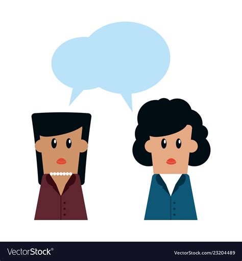 People talking cartoon Royalty Free Vector Image