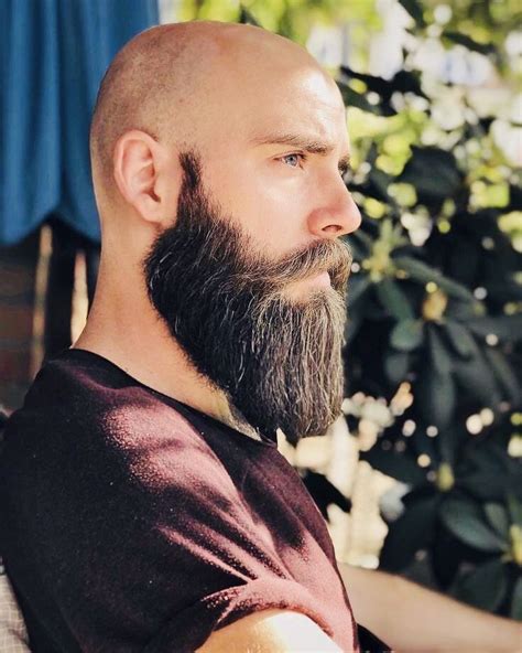 bald head+full beard 👍👍🏻👍🏼 | Bald men with beards, Bald with beard ...