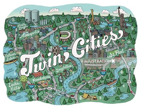 Twin Cities Vibe Map | Illustration by Mario Zucca