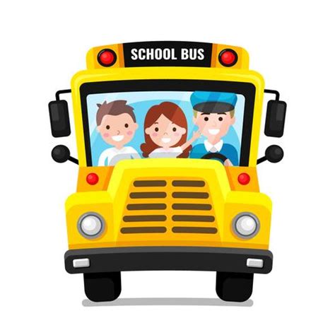 School Bus Front View Vector 229474 Vector Art at Vecteezy