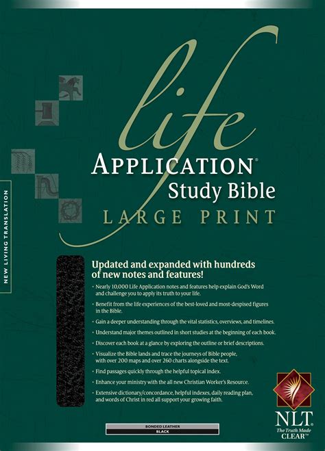 NLT Life Application Study Bible, Second Edition, Large Print (Red ...