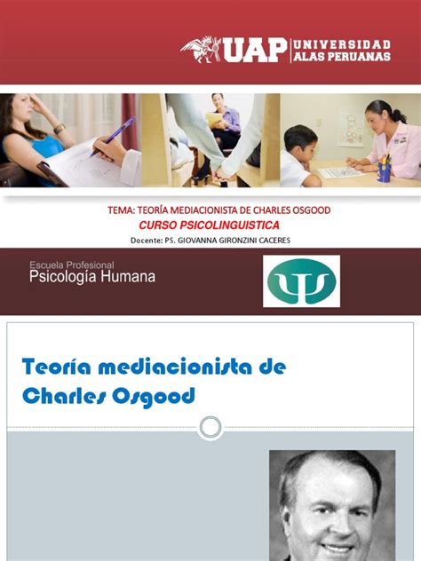 Sesion 2 Posicion Mediacionista de Charles Osgood PDF | PDF | Semiótica ...