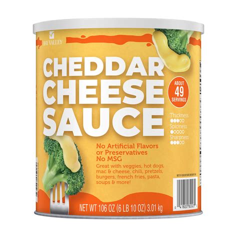 Bay Valley Cheddar Cheese Sauce (106 oz.) – Jarasim