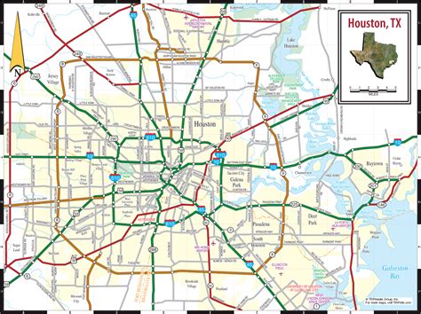 Downtown Houston Map Of Streets - Map