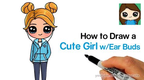 How To Draw A Girl Easy Cute - Howto Techno