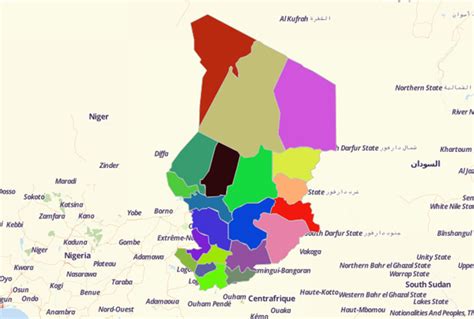 Map Territories for Chad