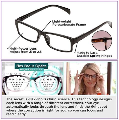 Amazon.com: One Power Auto focus Reading Glasses Readers, Dial Vision ...