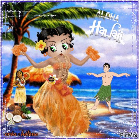 "Hula - Betty Boop" - GIF animé gratuit - PicMix