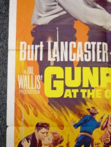 GUNFIGHT AT OK CORRAL 1957 27X41 orig one sheet western | #16731899