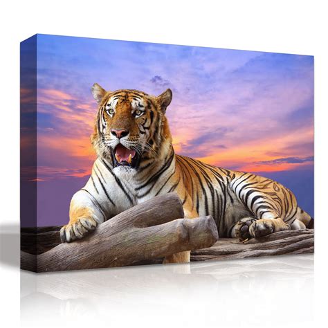 Tiger Canvas Tiger Wall Art Tiger Print Tiger Wall Decor - Etsy