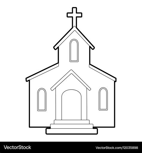 Church Outline Svg