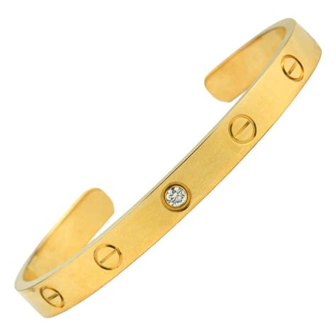 Cartier Gold Love Bracelet with Screwdriver at 1stDibs