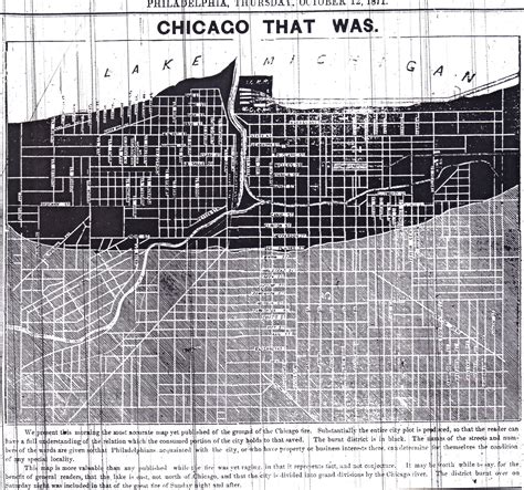 The Great Chicago Fire. "Chicago That Was." From The Press ...