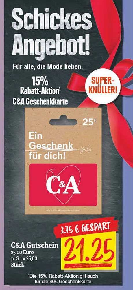 C&a Gutschein Angebot bei NP Discount