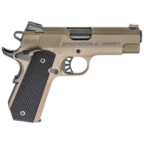 Springfield Armory 1911 EMP Conceal Carry 9mm Luger 4in Flat Dark Earth ...