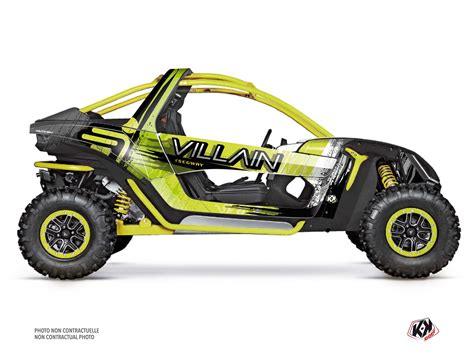 Segway Villain UTV Chaser Graphic Kit Neon Green - Kutvek Kit Graphik