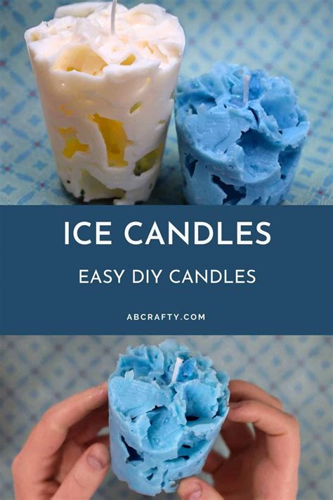 Ice Candles - How to Make Candles with Ice - AB Crafty