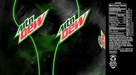 Mountain dew, Drinks packaging design, Canning