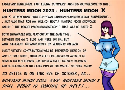 Bid Welcome to Hunters Moon 2023 by vladen13 on DeviantArt