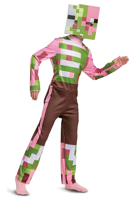 Child Minecraft Zombie Pigman Classic Costume | Minecraft Costumes