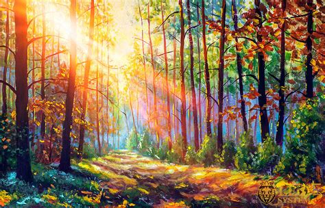 Paintings with Magnificent Forest Landscapes | LeoSystem.art