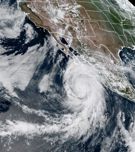 Satellite photos show Hurricane Hilary bearing down on Southern California